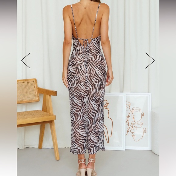 NWOT SNDYS INSTINCT DRESS TIGER SZ 6 - Picture 2 of 3